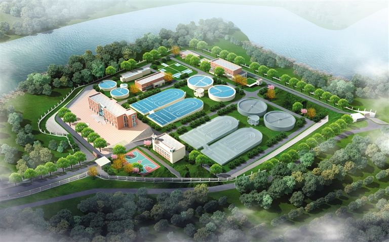 四川(chuan)自貢市1.5萬噸半地下(xia)市政汚(wu)水處(chu)理廠EPC總包工程開工